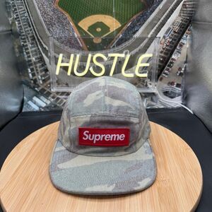 Supreme Washed Out Camo Camp Cap Woodland Camo (SS19)